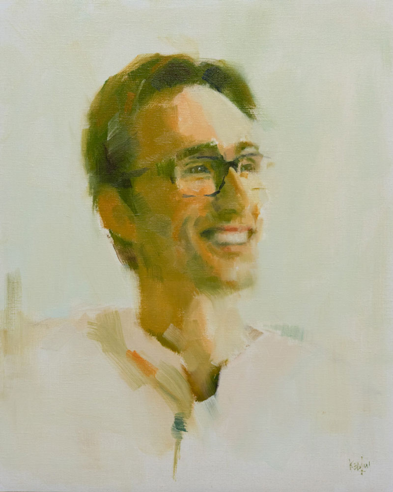 expressive portrait oil painting on linen by singapore artist kelvin lim